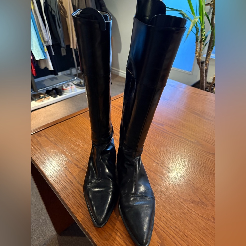 Black Hugo Boss Women's Knee-High Boots